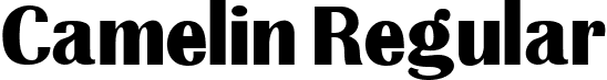 Camelin Regular font - Camelin.ttf