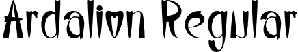 Ardalion Regular font - Ardalion.ttf
