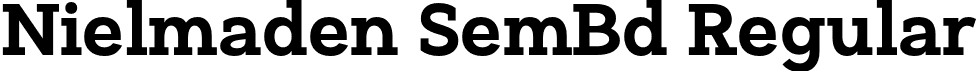 Nielmaden SemBd Regular font - Nielmaden-SemiBold.otf