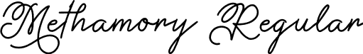 Methamory Regular font - Methamory-Demo.otf