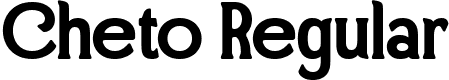 Cheto Regular font - ChetoRegular-5yO5v.ttf