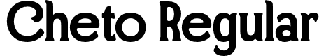Cheto Regular font - ChetoRegular-6Rx51.otf