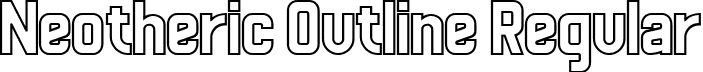 Neotheric Outline Regular font - Neotheric Outline.ttf