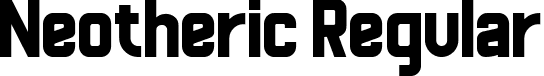 Neotheric Regular font - Neotheric.ttf