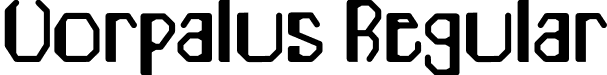 Vorpalus Regular font - Vorpalus.otf