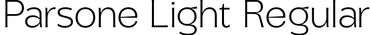 Parsone Light Regular font - Parson-Light.otf