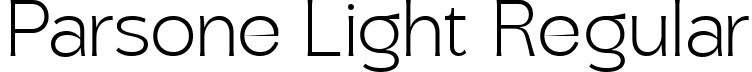 Parsone Light Regular font - Parson-Light.ttf