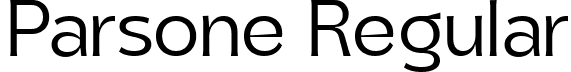 Parsone Regular font - Parson-Regular.ttf