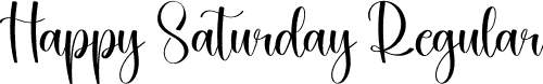 Happy Saturday Regular font - Happy-Saturday.otf