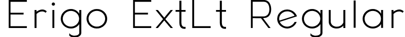 Erigo ExtLt Regular font - ErigoExtraLight-LVEYZ.otf