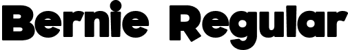 Bernie Regular font - bernie.otf