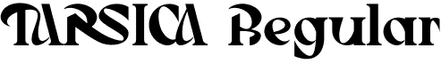 TARSICA Regular font - TARSICA.otf