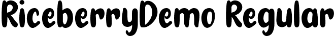 RiceberryDemo Regular font - RiceberryDemoRegular.ttf