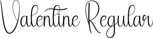 Valentine Regular font - Valentine.otf
