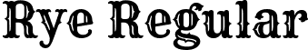 Rye Regular font - Rye-Regular.ttf