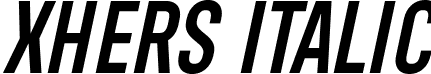 Xhers Italic font - Xhers Regular-Italic.otf