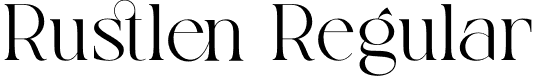 Rustlen Regular font - rustlen.otf