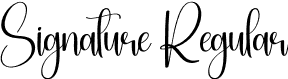 Signature Regular font - Signature.otf