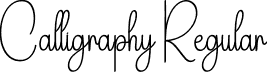 Calligraphy Regular font - Calligraphy.otf