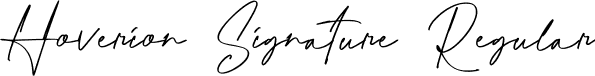 Hoverion Signature Regular font - HoverionSignature-KV0DZ.ttf