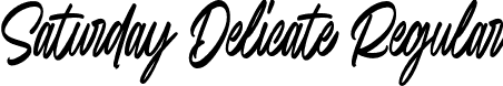 Saturday Delicate Regular font - Saturday Delicate.240726-0648.otf