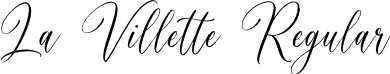 La Villette Regular font - LaVillette.otf