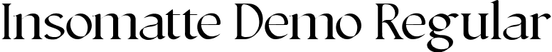 Insomatte Demo Regular font - Insomatte-Regular-SVG.ttf