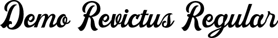 Demo Revictus Regular font - demorevictus-2vwje.otf