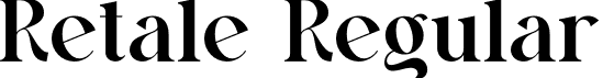 Retale Regular font - Retale-Regular.otf