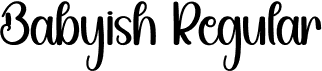 Babyish Regular font - Babyish.otf