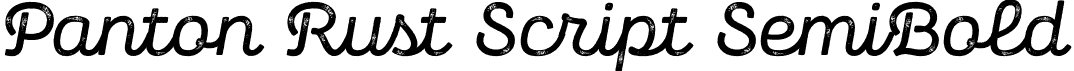 Panton Rust Script SemiBold font - Fontfabric - Panton Rust Script SemiBold Grunge.otf