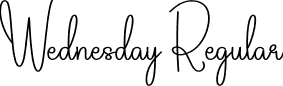 Wednesday Regular font - Wednesday.otf