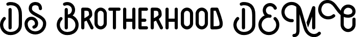 DS Brotherhood DEMO font - DS Brotherhood DEMO.otf