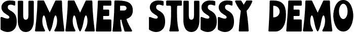 Summer Stussy DEMO font - Summer Stussy DEMO.otf