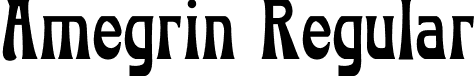 Amegrin Regular font - Amegrin.otf