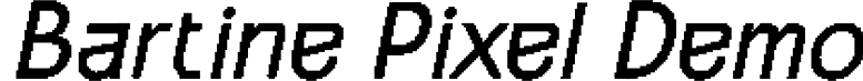 Bartine Pixel Demo font - BartinePixel-Regular.otf
