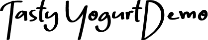 Tasty Yogurt Demo font - TastyYogurtDemoRegular.ttf