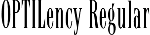 OPTILency Regular font - OPTILency.otf