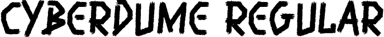 Cyberdume Regular font - Cyberdume.ttf