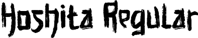 Hoshita Regular font - Hoshita.ttf