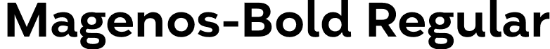 Magenos-Bold Regular font - Magenos-Bold.otf