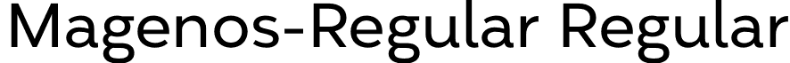 Magenos-Regular Regular font - Magenos-Regular.otf