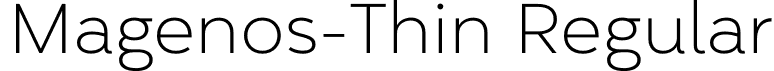 Magenos-Thin Regular font - Magenos-Thin.otf