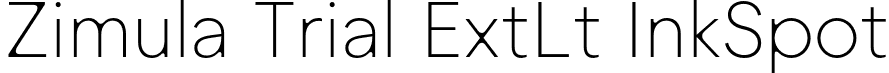 Zimula Trial ExtLt InkSpot font - ZimulaTrial-TrialExtLtInkSpot.otf