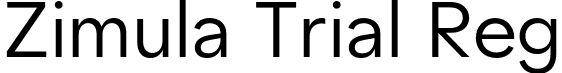 Zimula Trial Reg font - ZimulaTrial-TrialRegular.otf