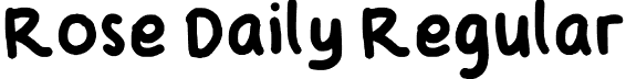 Rose Daily Regular font - RoseDaily-Regular.otf