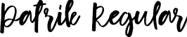 Patrik Regular font - Patrik-3zzzX.ttf