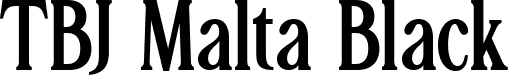 TBJ Malta Black font - TBJMaltaMiniEdition-Black.ttf