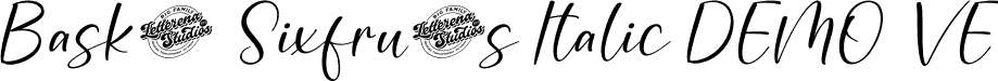 Basket Sixfruits Italic DEMO VE font - Basket-Sixfruits-Italic-DEMO-VERSION.otf