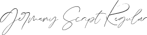 Germany Script Regular font - Germany Script DEMO.ttf